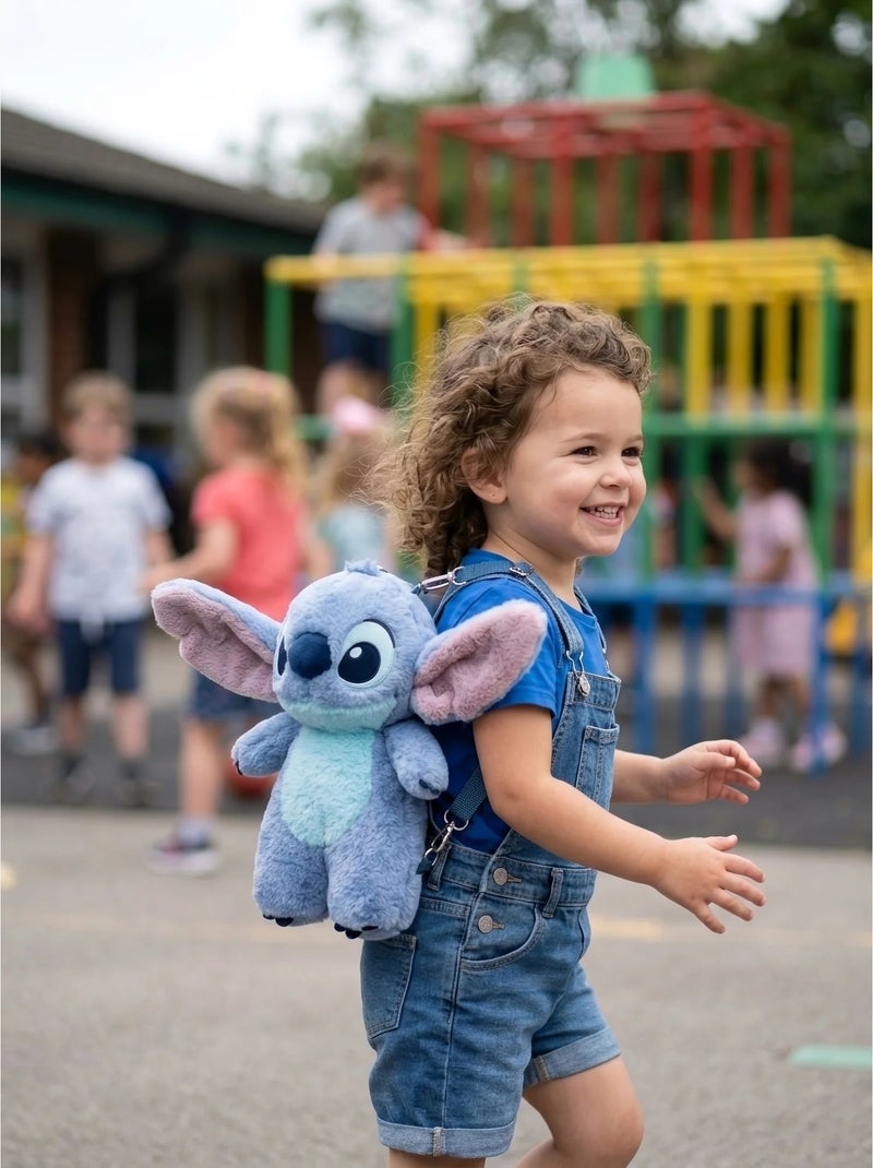 Sac à dos enfant maternelle peluche 3d stitch disney Multicolore - Kiabi