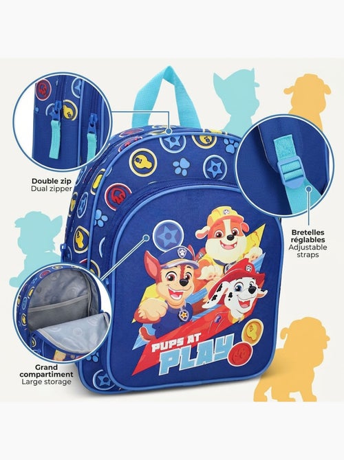 Sac à dos enfant Paw Patrol 30 cm maternelle Primaire 520-00542 - Kiabi