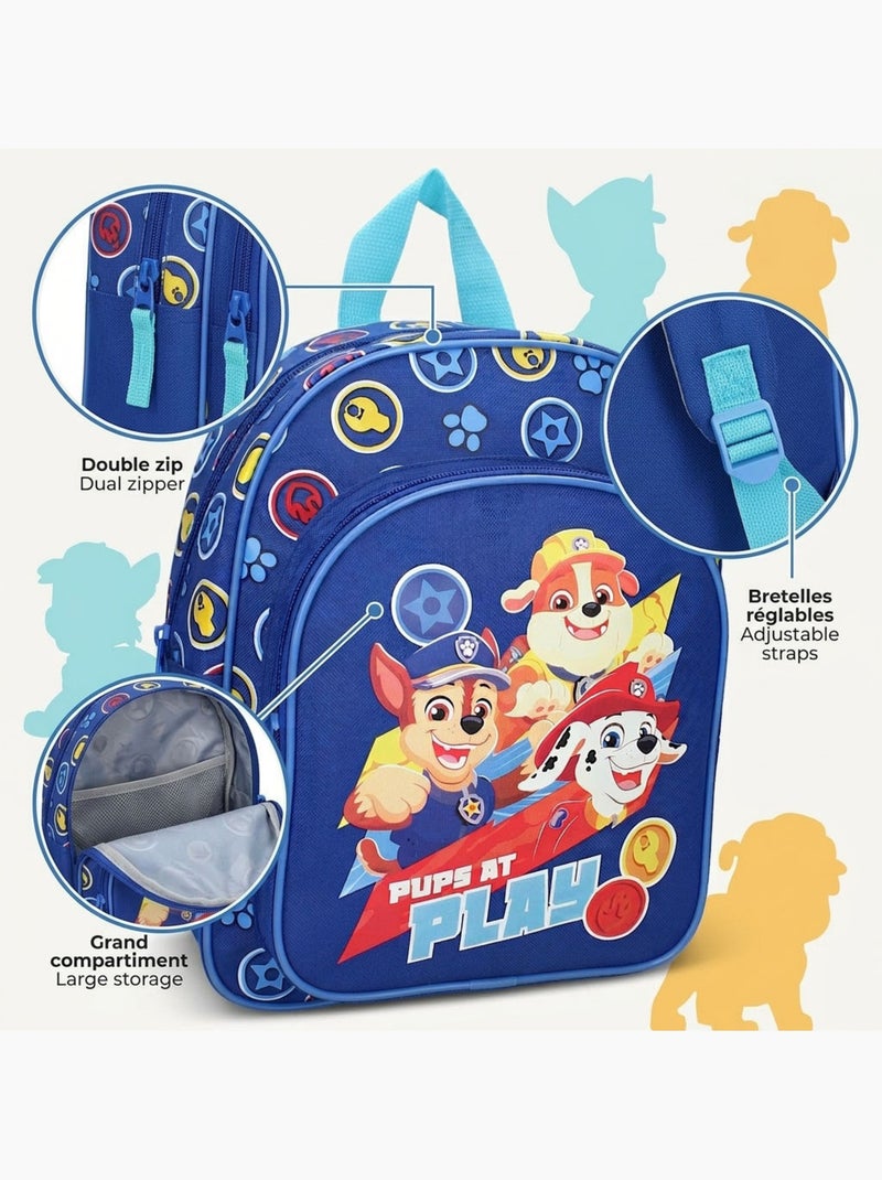 Sac à dos enfant Paw Patrol 30 cm maternelle Primaire 520-00542 Bleu Multicolore - Kiabi