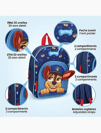 Sac à dos enfant Paw Patrol Likewise 3D 520-00058