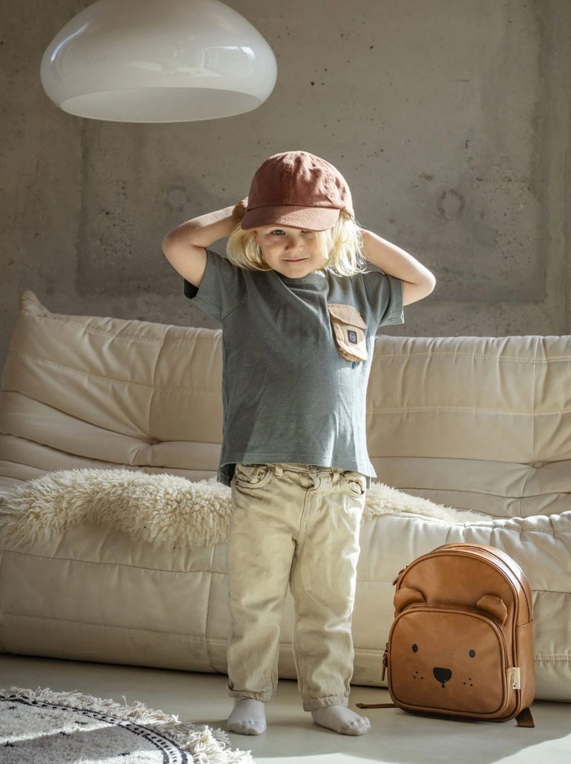 Sac à dos enfant sable, Ourson Kidzroom Marron clair - Kiabi