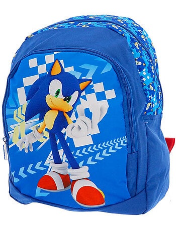 Sac à dos enfant Sonic avec poche zippée 38 cm