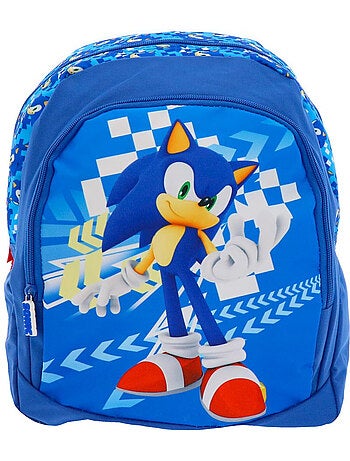 Sac à dos enfant Sonic avec poche zippée 38 cm