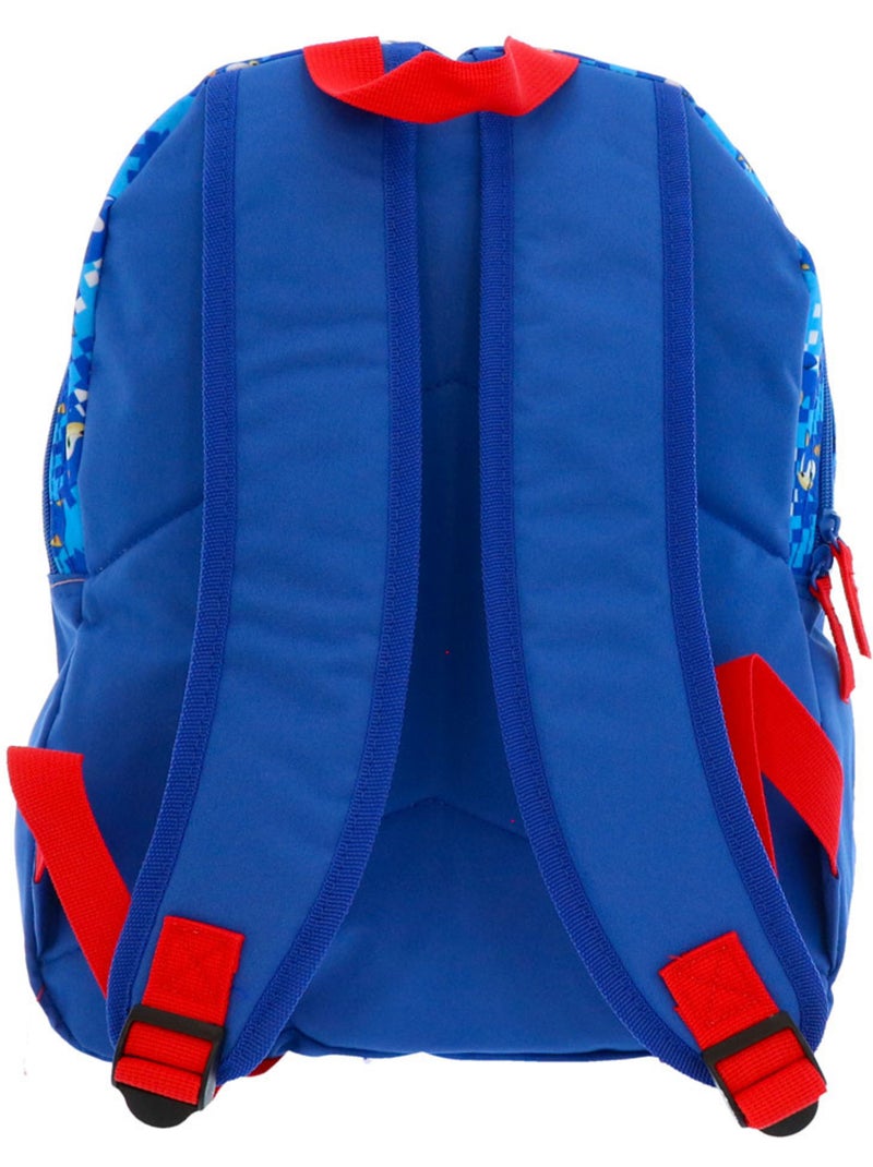 Sac à dos enfant Sonic avec poche zippée 38 cm Bleu - Kiabi