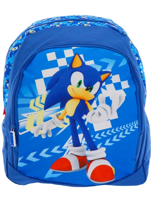Sac à dos enfant Sonic avec poche zippée 38 cm - Kiabi Sac à dos enfant Sonic avec poche zippée 38 cm - Kiabi