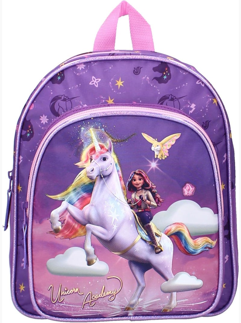 Sac à dos enfant Unicorn Academy pour Maternelle Violet - Kiabi