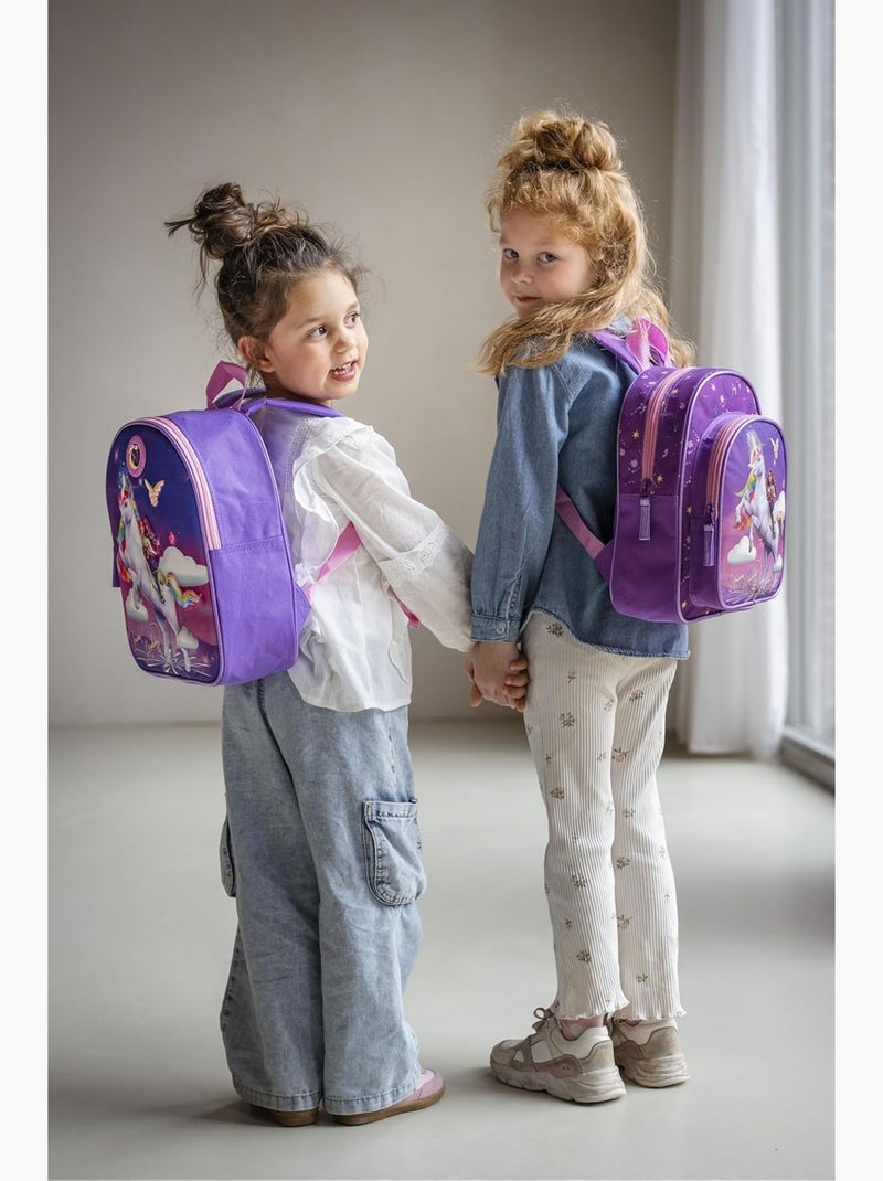 Sac à dos enfant Unicorn Academy pour Maternelle Violet - Kiabi