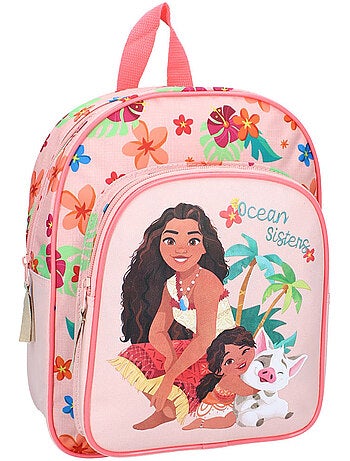Sac à dos enfant Vaiana imprimé tropical 100% polyester Disney