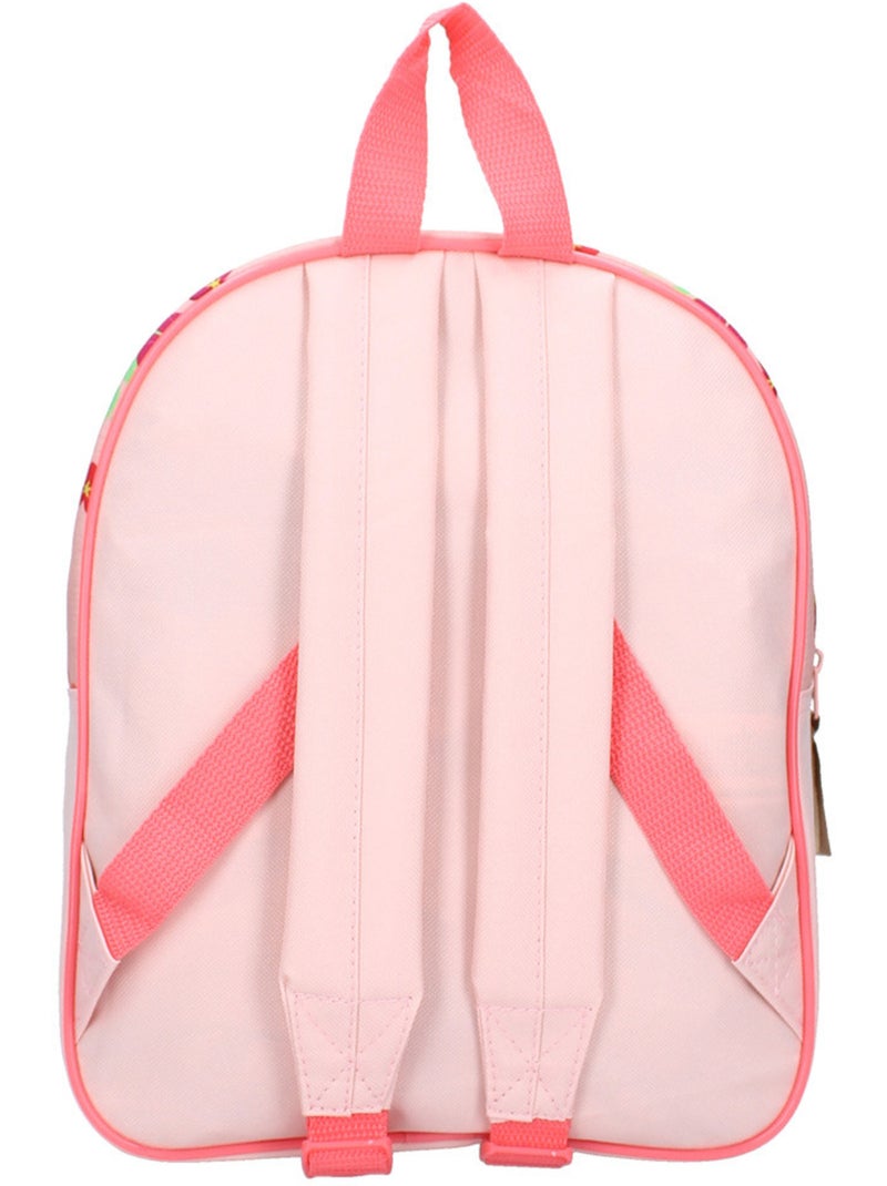 Sac à dos enfant Vaiana imprimé tropical 100% polyester Disney Blanc Rose foncé - Kiabi