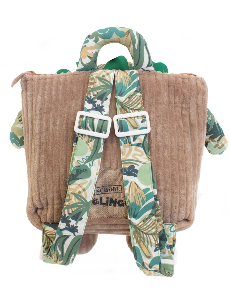 Sac à dos enfant velours Gris - Kiabi
