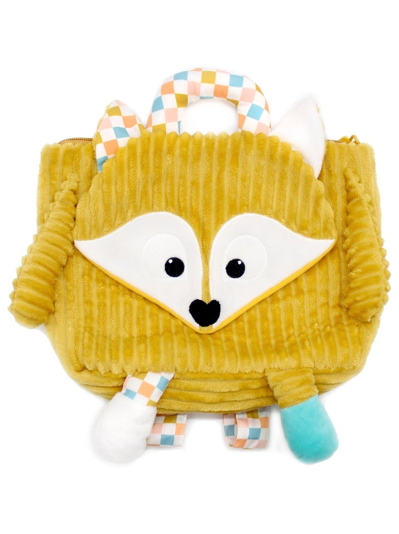 Sac à dos enfant velours Jaune - Kiabi