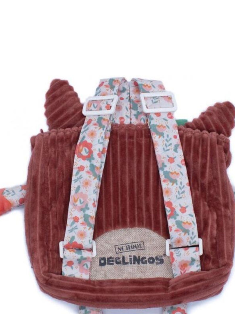Sac à dos enfant velours Marron - Kiabi