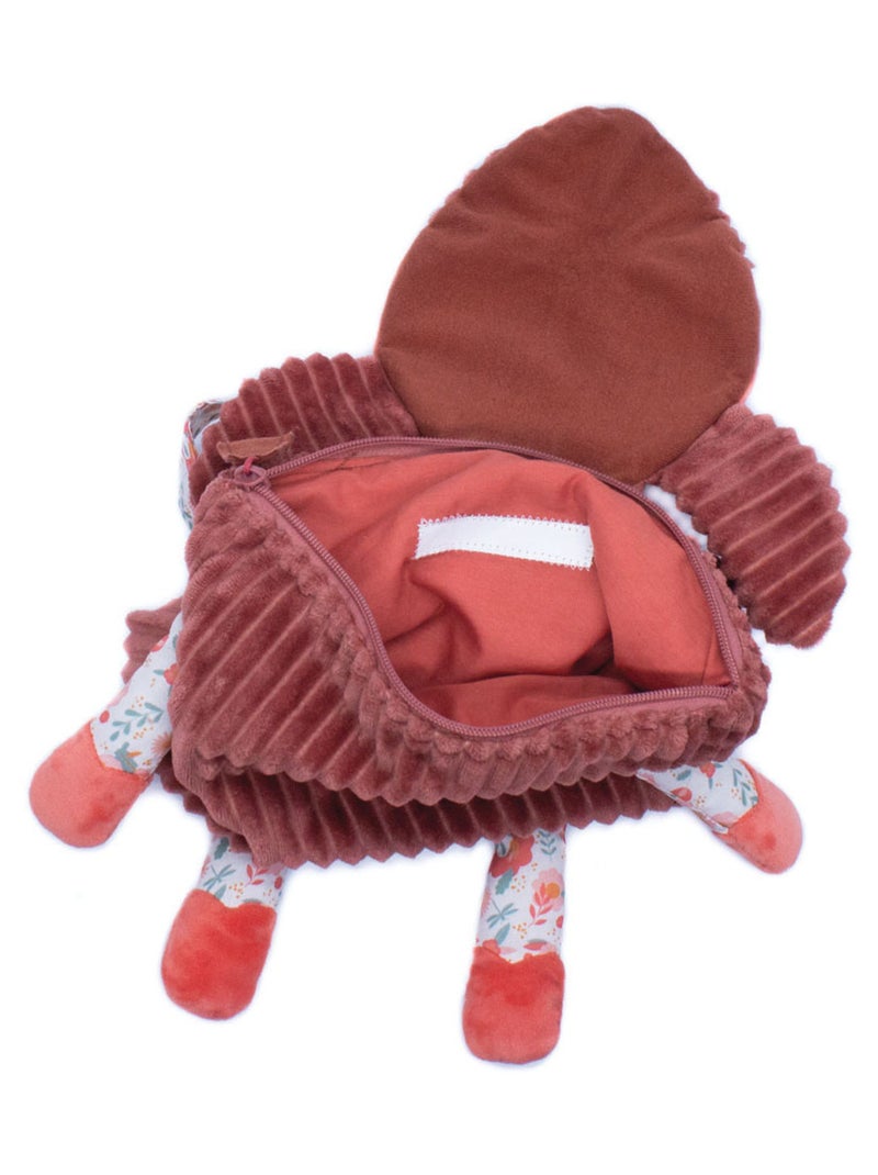 Sac à dos enfant velours Rose - Kiabi