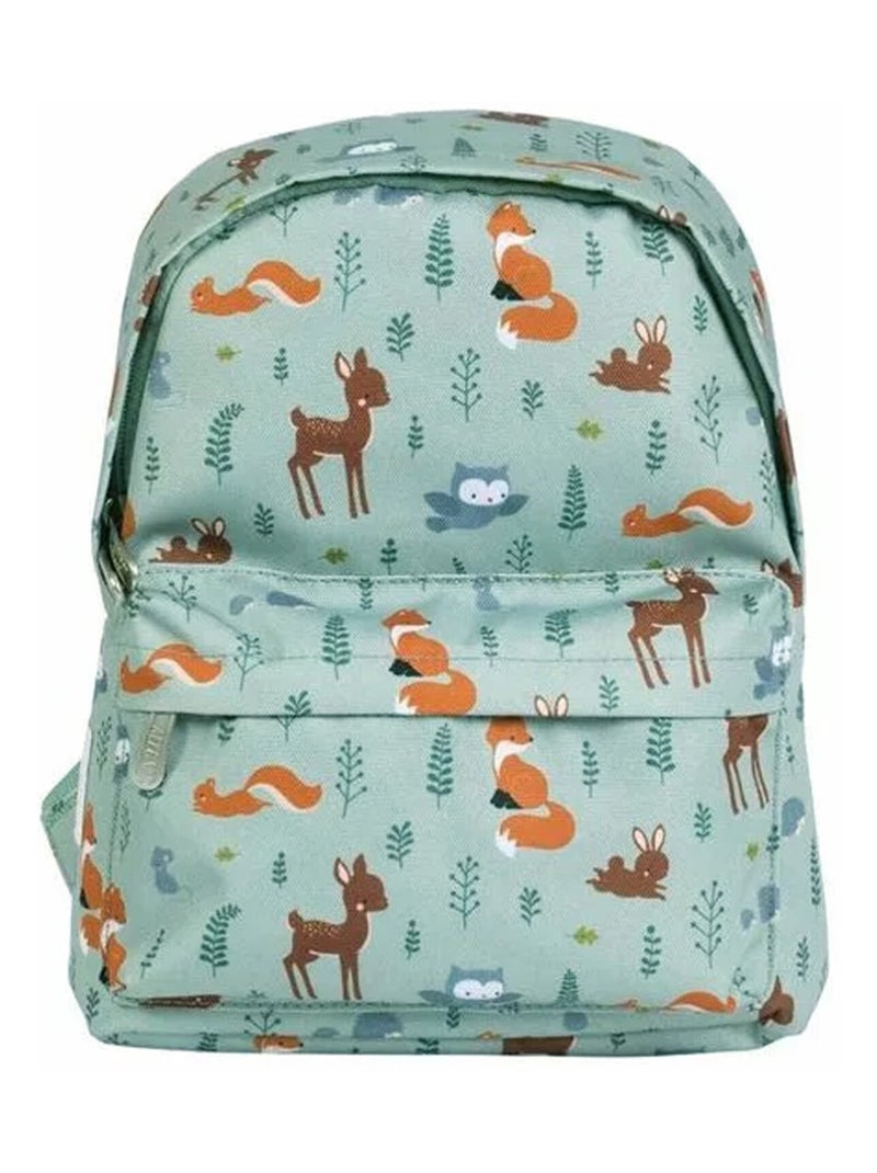 Sac à dos enfant vert, Animaux de la forêt A Little Lovely Company Vert d'eau - Kiabi