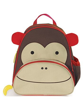Sac à dos enfant Zoo singe marron
