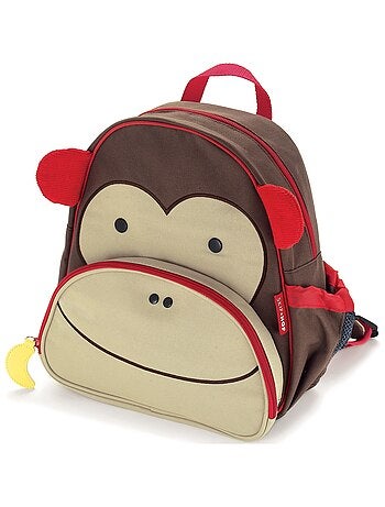 Sac à dos enfant Zoo singe marron