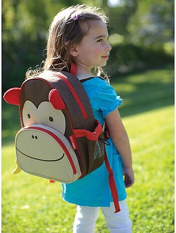 Sac à dos enfant Zoo singe marron