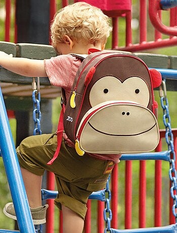 Sac à dos enfant Zoo singe marron