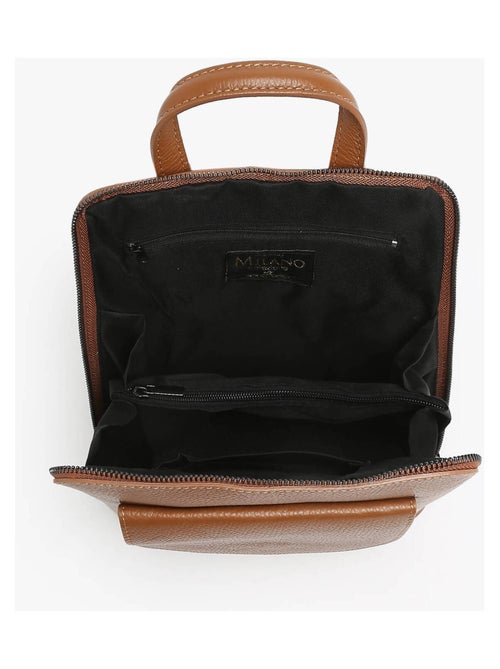 Sac À Dos Et Épaule Cuir Milano Cuir De Vachette - Kiabi