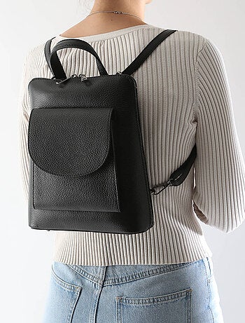 Sac À Dos Et Épaule Cuir Milano Cuir De Vachette