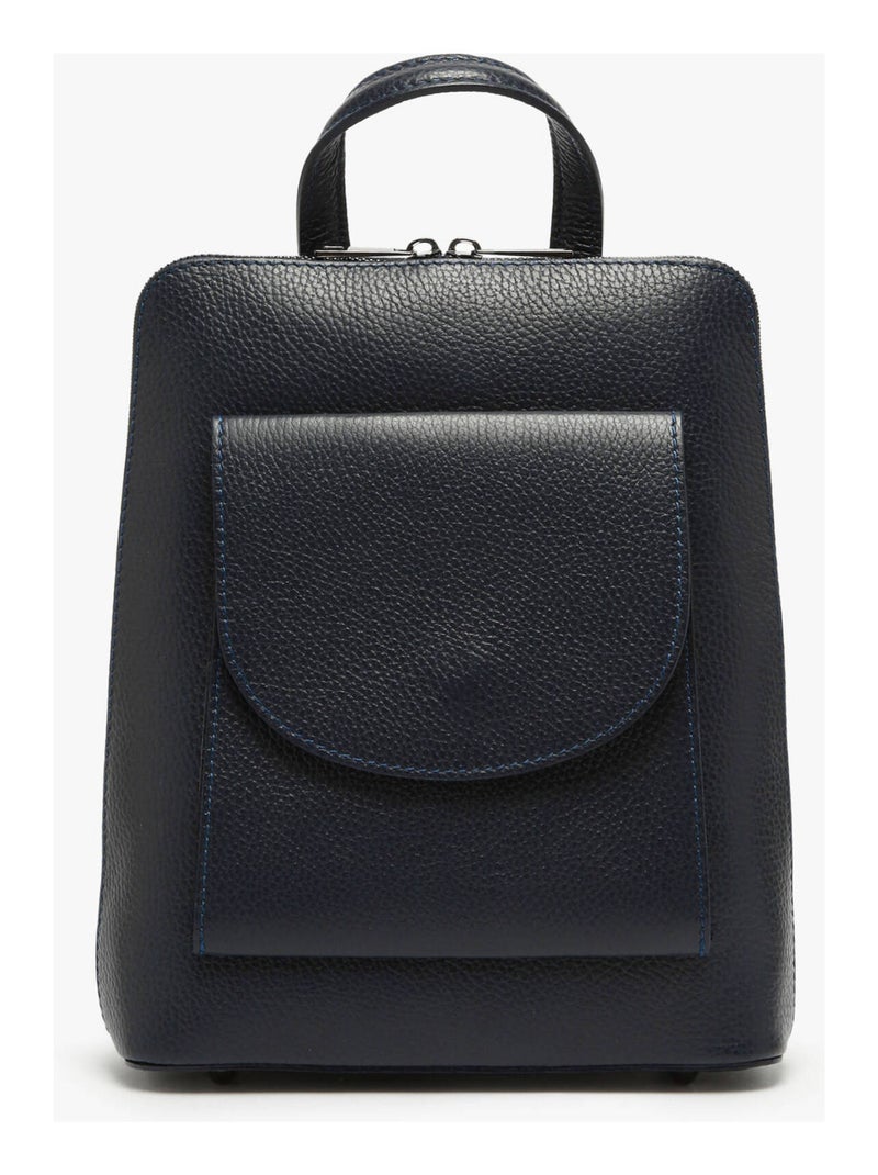 Sac À Dos Et Épaule Milano Cuir De Vachette Bleu électrique - Kiabi