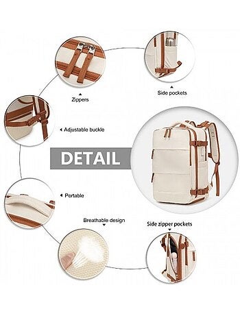 Sac à dos et sac de voyage ensemble 3 pièces polyester 25 l - kono
