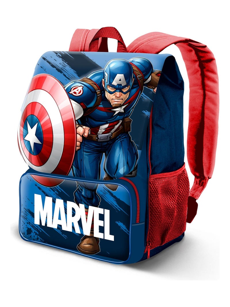 Sac à dos Extensible EXP - Marvel Captain America Run - Bleu - Taille Unique Bleu - Kiabi