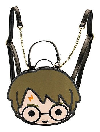 Sac à dos Face - Harry Potter Chibi - Brun - Taille Unique