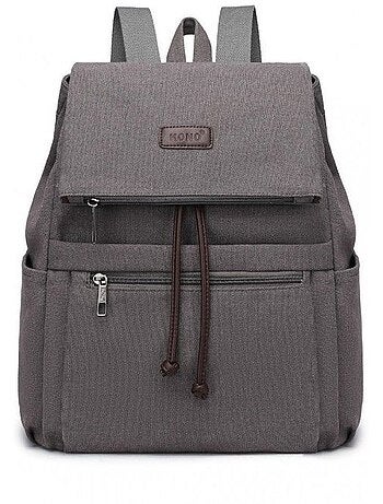 Sac à dos femme cuir pu rabat magnétique compatible a4 - kono