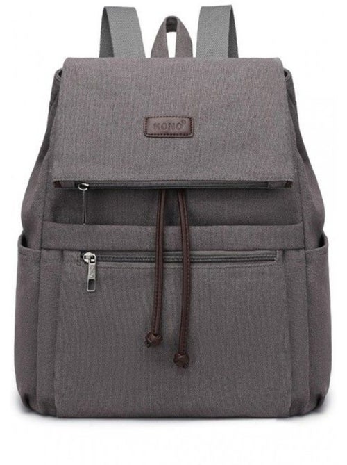 Sac à dos femme cuir pu rabat magnétique compatible a4 - kono - Kiabi Sac à dos femme cuir pu rabat magnétique compatible a4 - kono - Kiabi