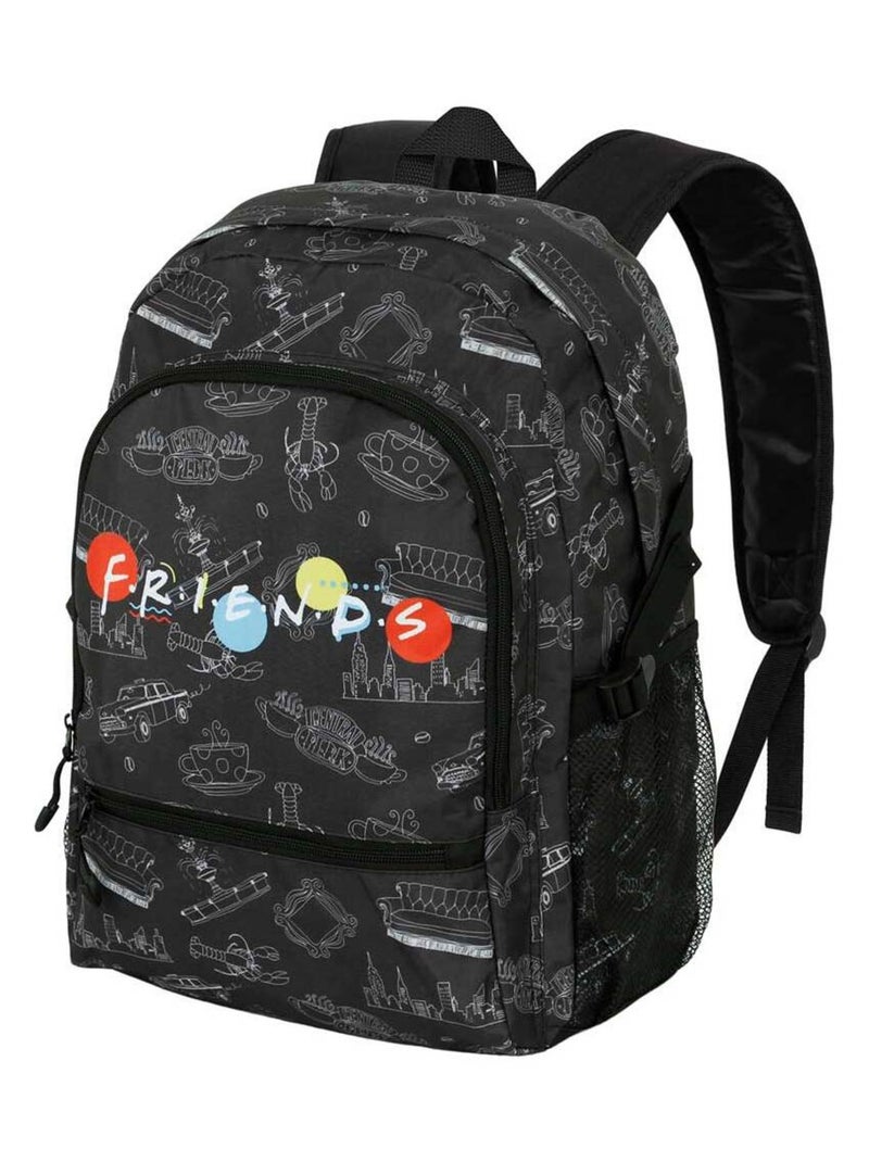 Sac à Dos Fight FAN 2.0 - Friends Lights - Noir - Taille Unique - Noir - Enfant - 0.00