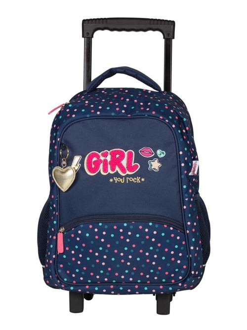 Sac à dos fille à roulettes KIP GIRL YOU ROCK - Kiabi