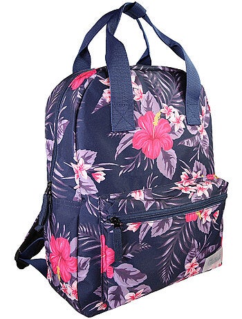 Sac à dos fille Offshore violet fleuri 1 compartiment