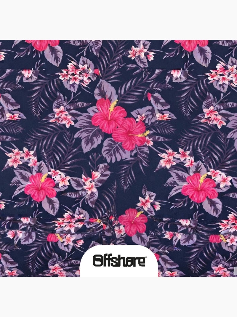 Sac à dos fille Offshore violet fleuri 1 compartiment Bleu marine - Kiabi