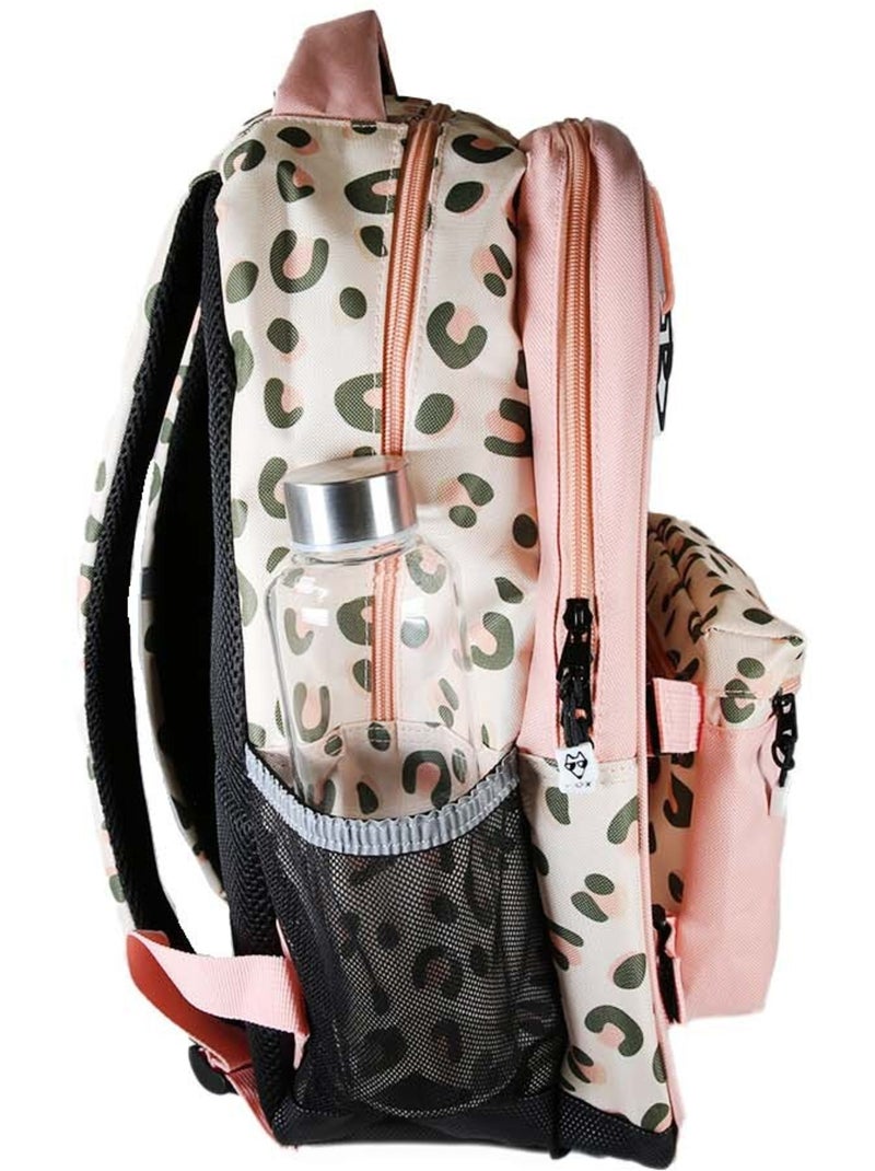 Sac à dos fille POL FOX CRUSH réversible 2 compartiments rose motif léopard Multicolore - Kiabi