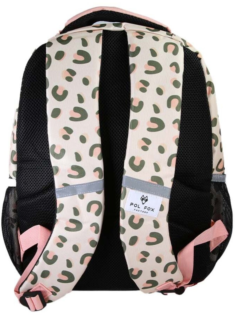 Sac à dos fille POL FOX CRUSH réversible 2 compartiments rose motif léopard Multicolore - Kiabi