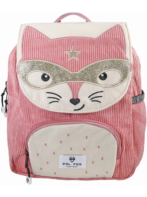 Sac à dos fille POL FOX FOXY réversible 1 compartiment rose maternelle - Kiabi Sac à dos fille POL FOX FOXY réversible 1 compartiment rose maternelle - Kiabi