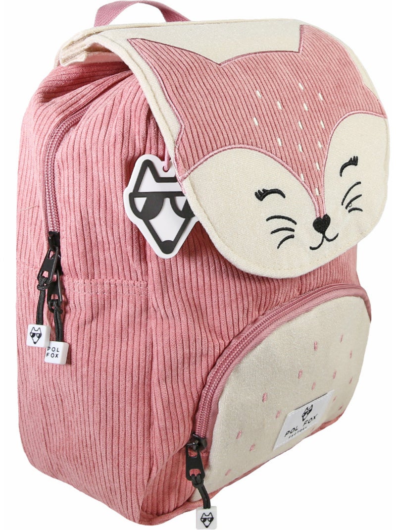 Sac à dos fille POL FOX FOXY réversible 1 compartiment rose maternelle Multicolore - Kiabi