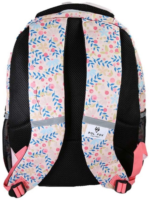 Sac à dos fille POL FOX HAPPY BLUSH réversible 2 compartiments rose motif fleur - Kiabi Sac à dos fille POL FOX HAPPY BLUSH réversible 2 compartiments rose motif fleur - Kiabi