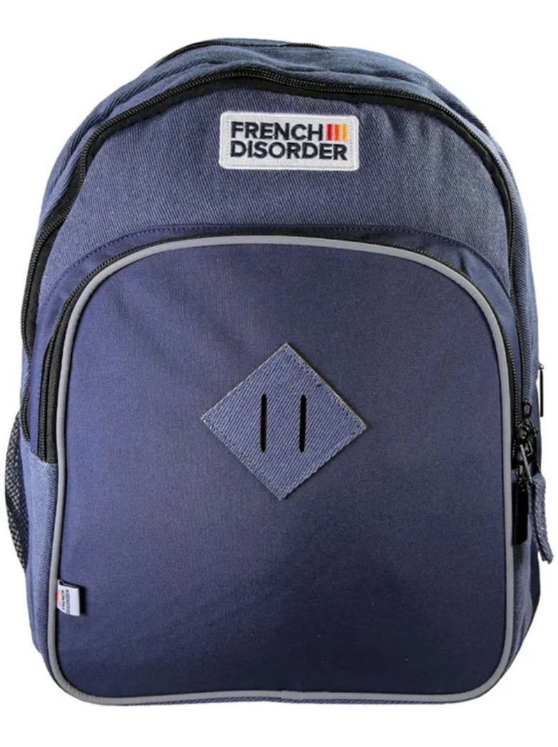 Sac à dos – FRENCH DISORDER 2 compartiments – 42 cm – CMP Bleu marine - Kiabi