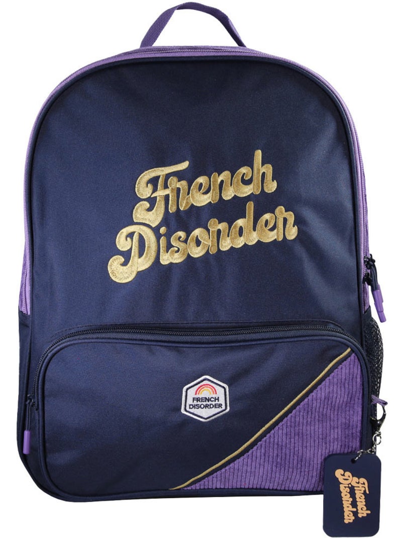 Sac à dos – french disorder 2 compartiments – 42 cm – cmp Violet - Kiabi