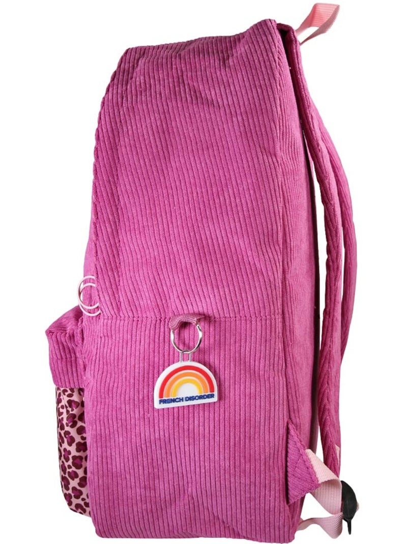 Sac à dos – FRENCH DISORDER Forme Borne – 42 cm – CMP Rose - Kiabi