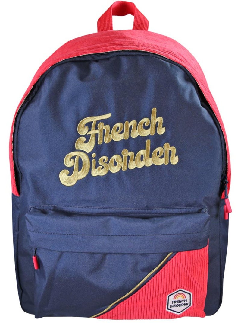 Sac à dos – FRENCH DISORDER Forme Borne – 42 cm – CMP Rouge - Kiabi