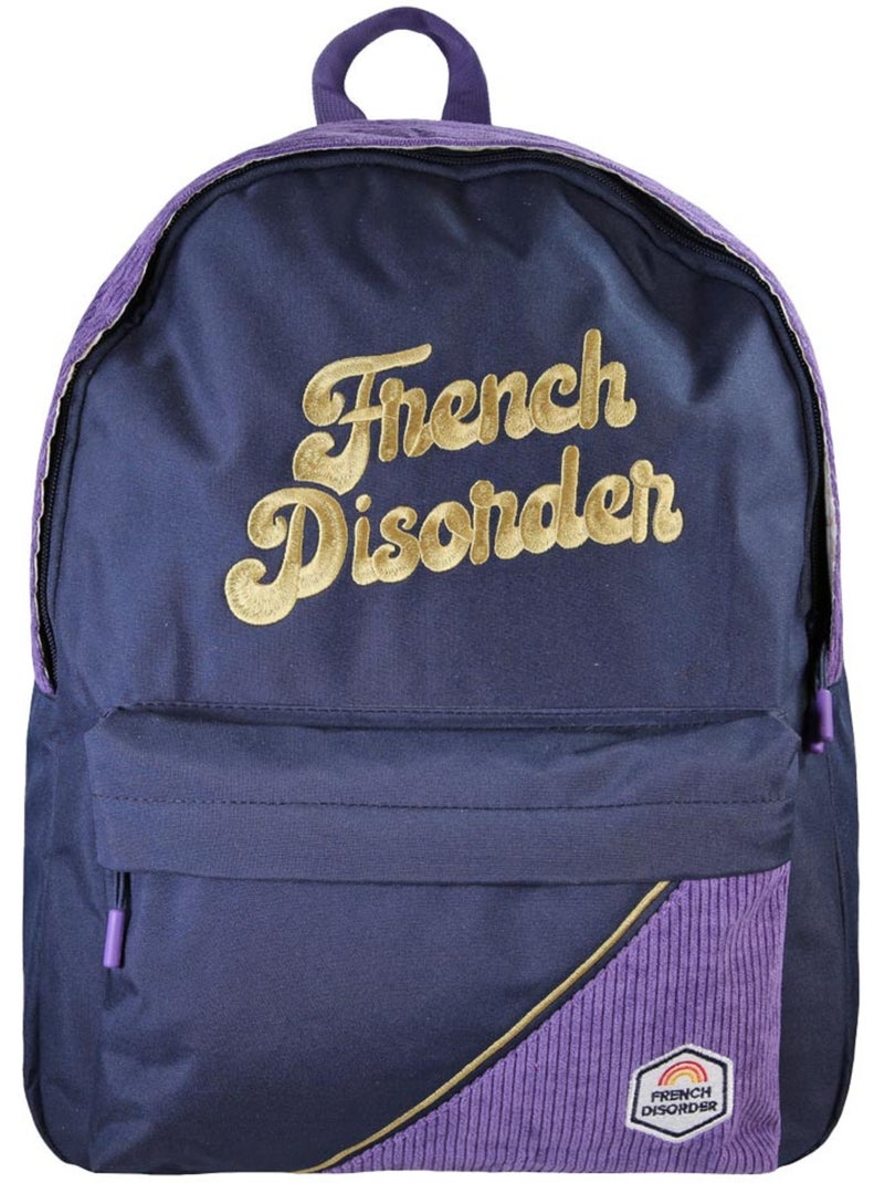 Sac à dos – FRENCH DISORDER Forme Borne – 42 cm – CMP Violet - Kiabi