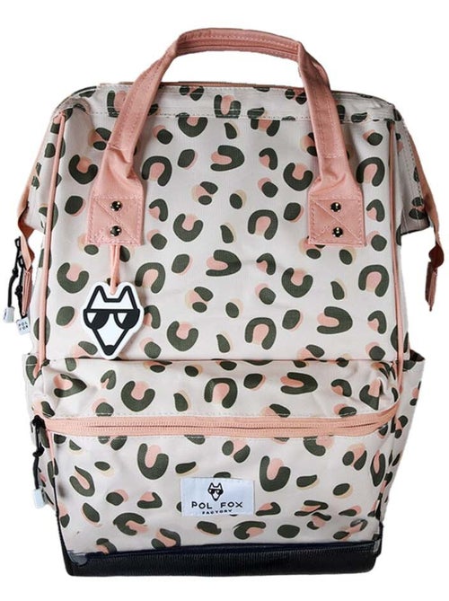 Sac à dos futé fille 1 compartiment POL FOX Crush rose motif léopard - Kiabi Sac à dos futé fille 1 compartiment POL FOX Crush rose motif léopard - Kiabi