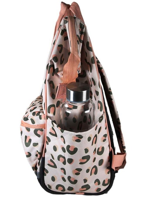 Sac à dos futé fille 1 compartiment POL FOX Crush rose motif léopard - Kiabi Sac à dos futé fille 1 compartiment POL FOX Crush rose motif léopard - Kiabi