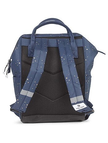 Sac à dos futé POL FOX STAR BLUE bleu marine à motifs étoiles