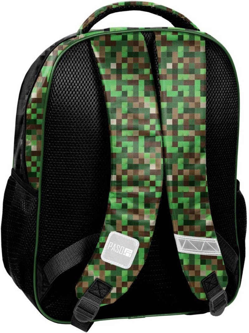 Sac à dos gaming imprimé pixel synthétique CMP Vert/Prune - Kiabi