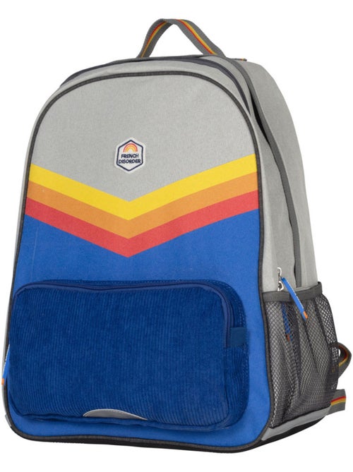Sac à dos garçon 2 compartiments FRENCH DISORDER style color block rétro - Kiabi Sac à dos garçon 2 compartiments FRENCH DISORDER style color block rétro - Kiabi