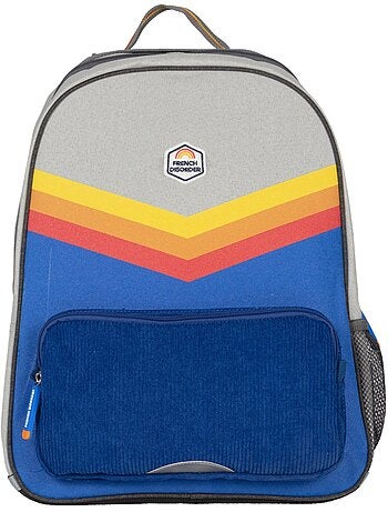 Sac à dos garçon 2 compartiments FRENCH DISORDER style color block rétro